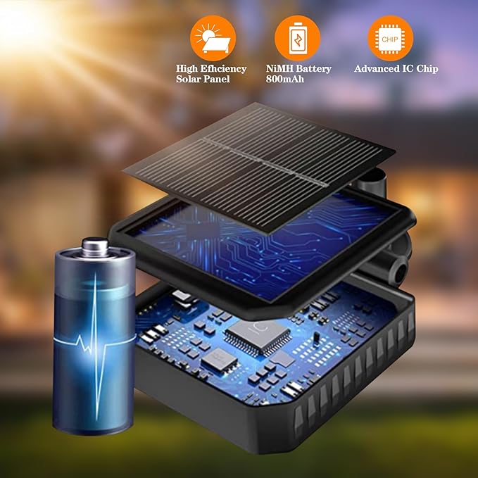 2 Pack Star Solar Firefly Lights, Outdoor Waterproof Garden Lights,Decorative Lights, Flexibility Swaying Lights for Pathway Yard Walkway Patio Decoration, Warm White