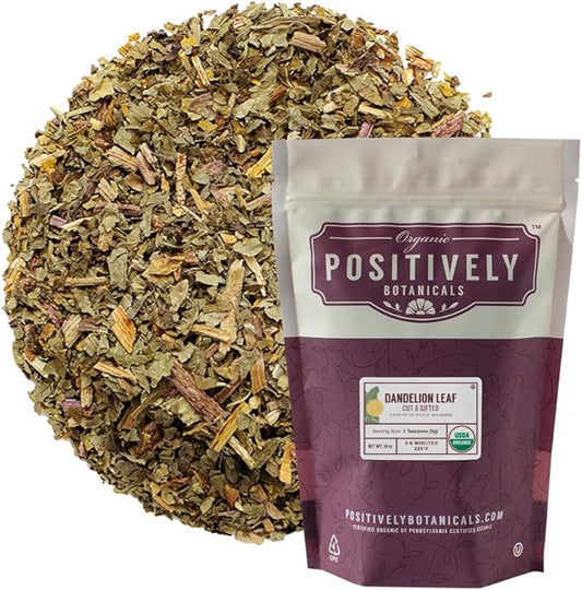 Organic Positively Botanicals Company, Dandelion Leaf, 16 Ounce