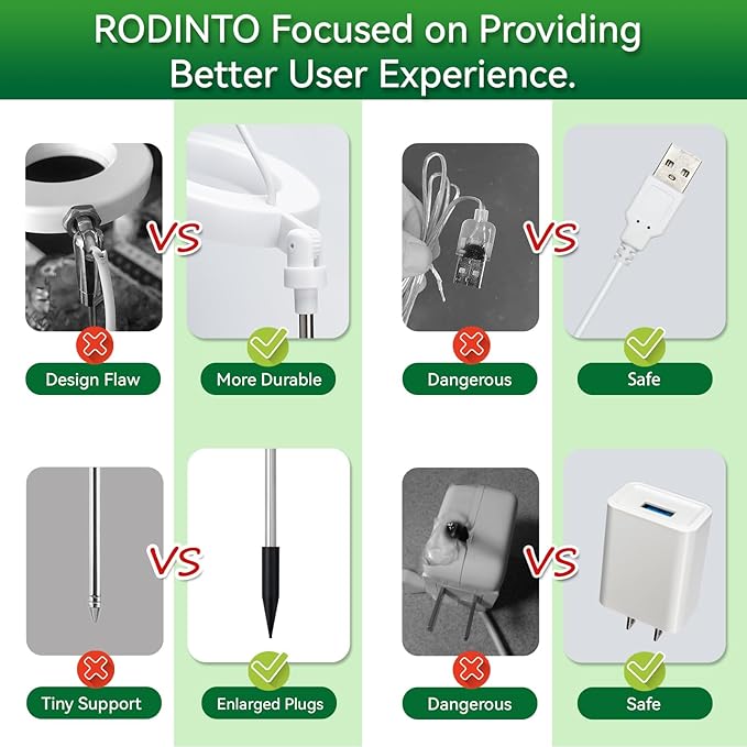 Plant Lights for Indoor Growing, Full Spectrum Grow Light with 48 LEDs, 5 Dimmable Levels Super Bright Halo Grow Lights, with Automatic Timer, Height Adjustable 7"-17", Pack of 3