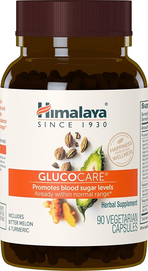 Himalaya GlucoCare Herbal Supplement, Metabolism Support, 90 Capsules