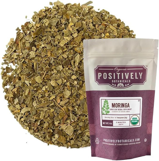 Organic Positively Botanicals Company, Moringa Leaf, 4 Ounce