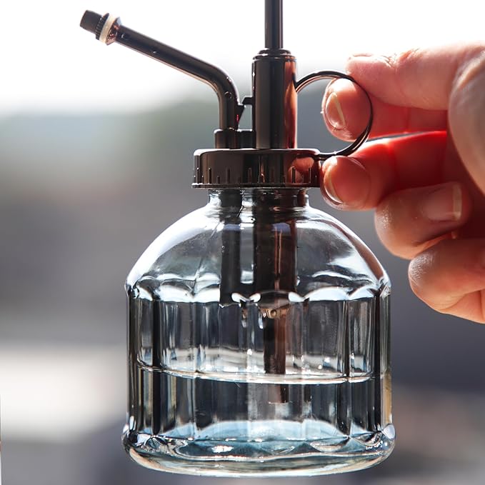 OFFIDIX Glass Plant Spray Bottle Plants Mister for Inside Small Watering Can for Indoor House Vintage Plant Spritzer Succulent Watering Sprayer Bottle