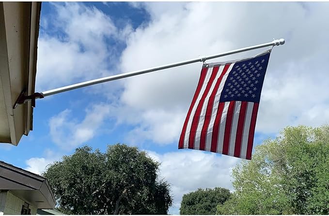 Homissor American Flags 2x3 for Outside US Flag USA Outdoor Heavy Duty United State Flag Embroidered Stars Durable Nylon for All Weather High Wind Sewn Stripes With Brass Grommets