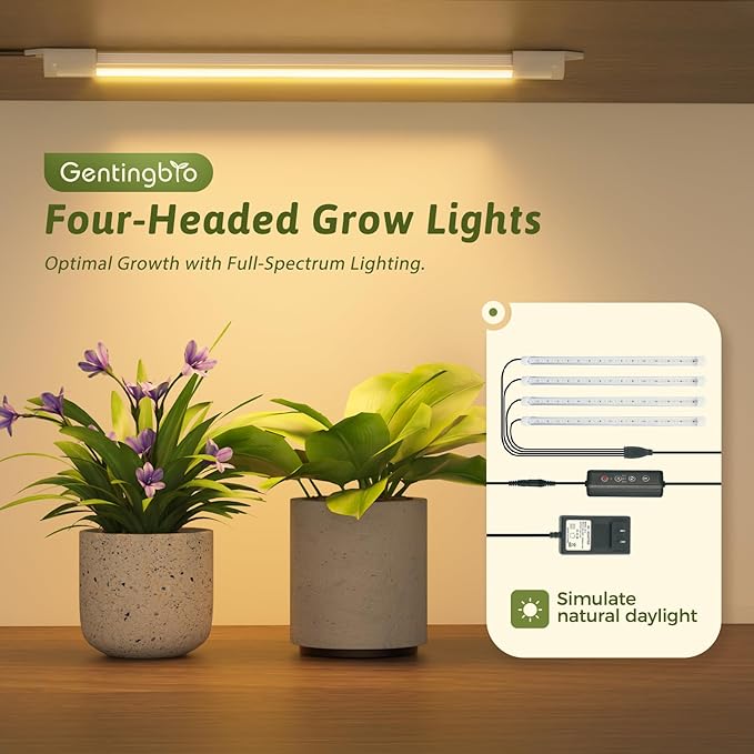 Plant Stand Indoor with Grow Lights Tall Plant Shelf Outdoor Plant Rack Metal Plant Holder Waterproof Black for Multiple Plants Table Flower Pot for Living Room Patio Balcony Garden