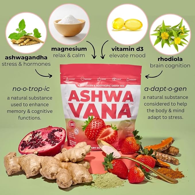 ASHWAVANA Zen Relax Drink Mix 60 Count 2)