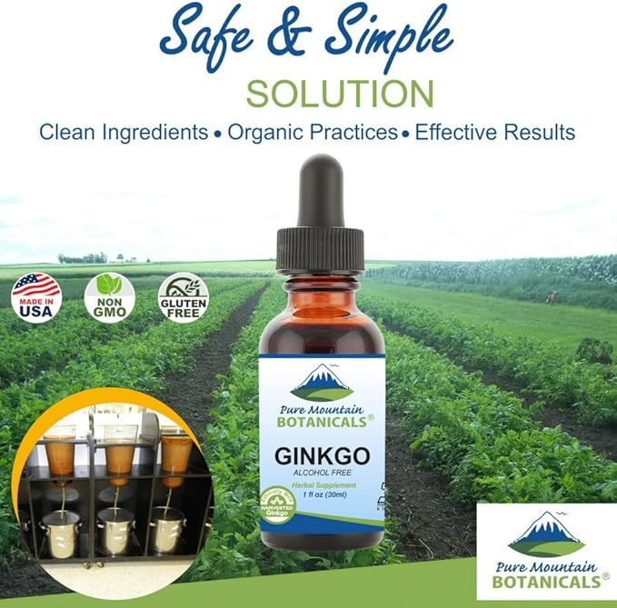 Pure Mountain Botanicals Gingko Biloba Liquid