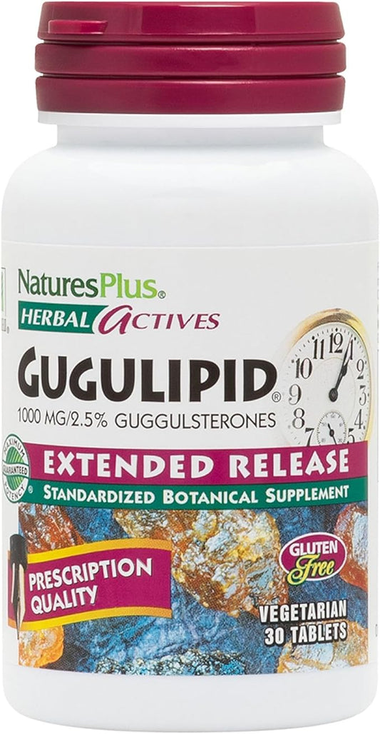 NaturesPlus Herbal Actives Gugulipid 30 Extended-Release 30 Servings