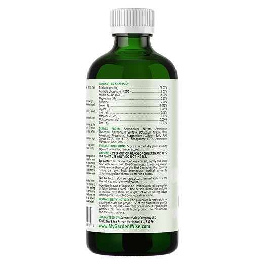 Peace Lily Fertilizer: 3-1-2 Liquid Fertilizer with Essential Micronutrients - The Ultimate Food for Spathiphyllum, Perfect for Indoor Plants (32 OZ)