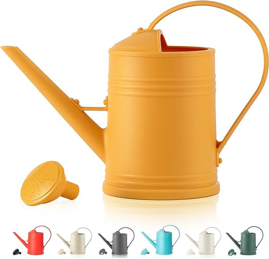Watering Can for Indoor Plants, Plastic Flower Watering Can with Detachable Sprinkler Head, Indoor Watering Can for House Plants, Flowers 68oz 1/2 Gallon
