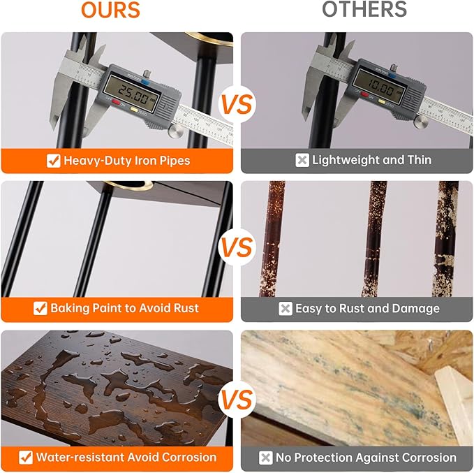 Plant Stand Indoor with Grow Light, 81.3" Tall Indoor Plant Shelf, 6 Tier Flower Stand with Plant Light Full Spectrum, Metal Plant Holder with Light, lighted Plant Rack for Home, Corner, Patio