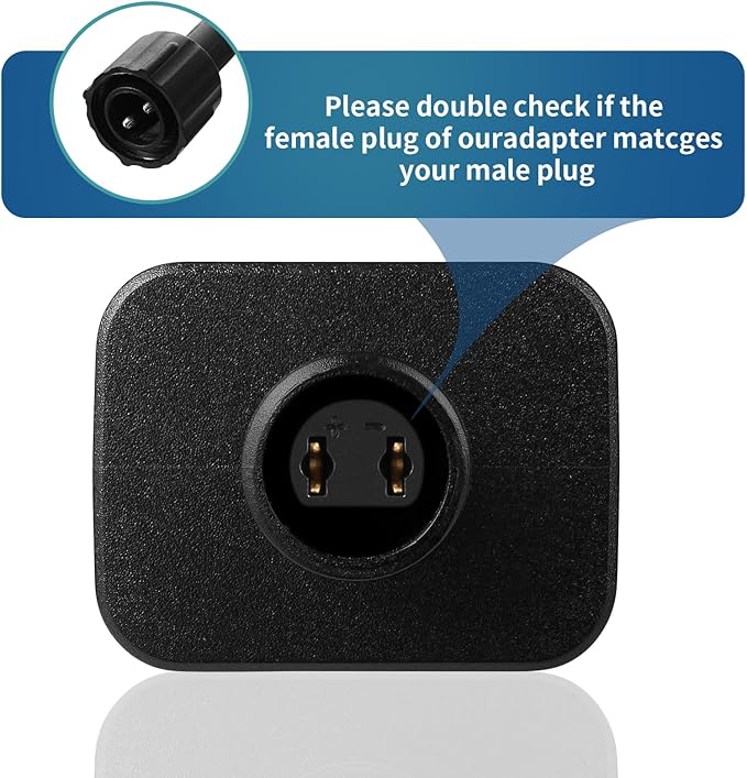 Replacement Yard Inflatable Adapter Power Supply Adaptor - 12V 1.5A 4Pcs- Inflatable Plug Replacement Class 2 Power Supply - for Christmas Tree Light/Thanksgiving Yard Blow Up Decorations