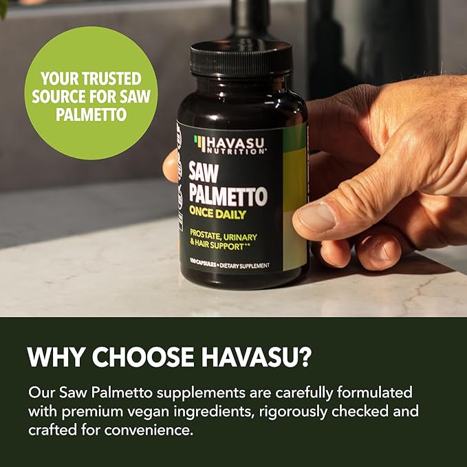 HAVASU NUTRITION Saw Palmetto for Men 3 Month