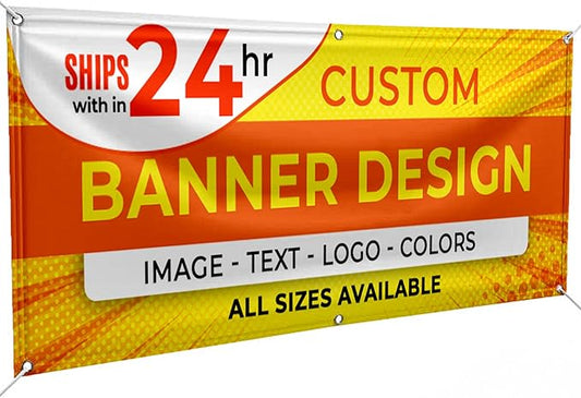 Personalized Passion Vinyl Banner 2' x 5' - Customized Banner for Business, Graduation, Birthday Parties - Indoor/Outdoor Use - Full Color 13oz Vinyl Custom Signs with HD Printed Text, Photos