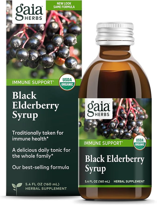 Gaia Herbs Black Elderberry (Sambucus Nigra) Formula-5.4 Fl (32-Day Supply)
