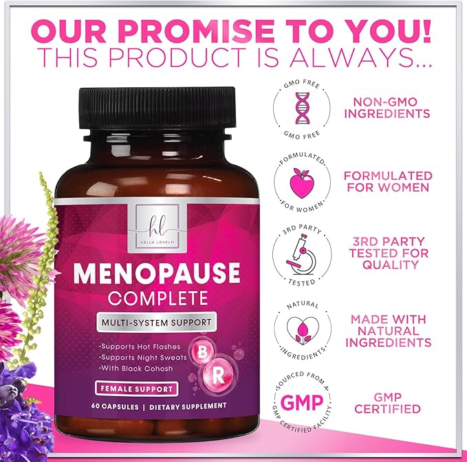 Hello Lovely! Menopause Relief for Women 60 Capsules