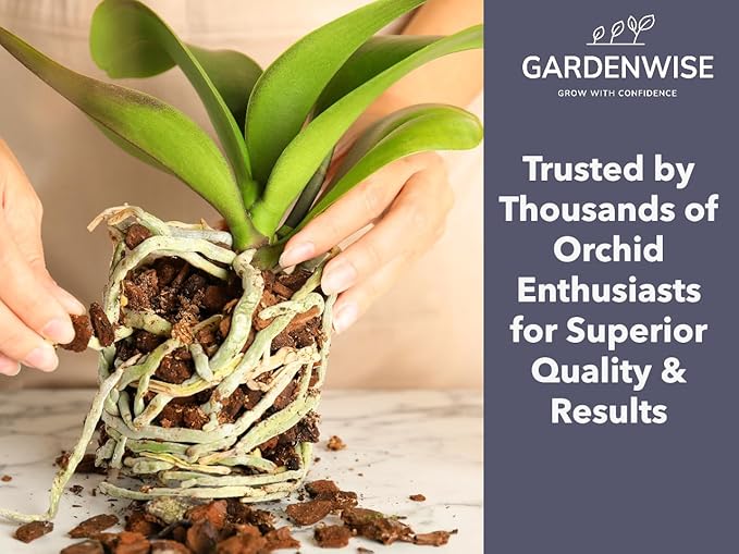 Premium Orchid Bark for Potting Mix – Ready-to-Use Pine Bark for Indoor Plants, Orchid Repotting & Soil Mix Creation, Ideal Orchid Medium (1 Quart)