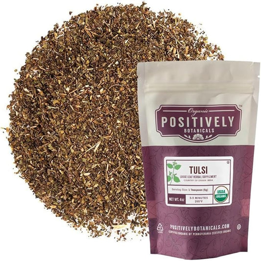 Organic Positively Botanicals Company, Tulsi, Loose 4 Ounce
