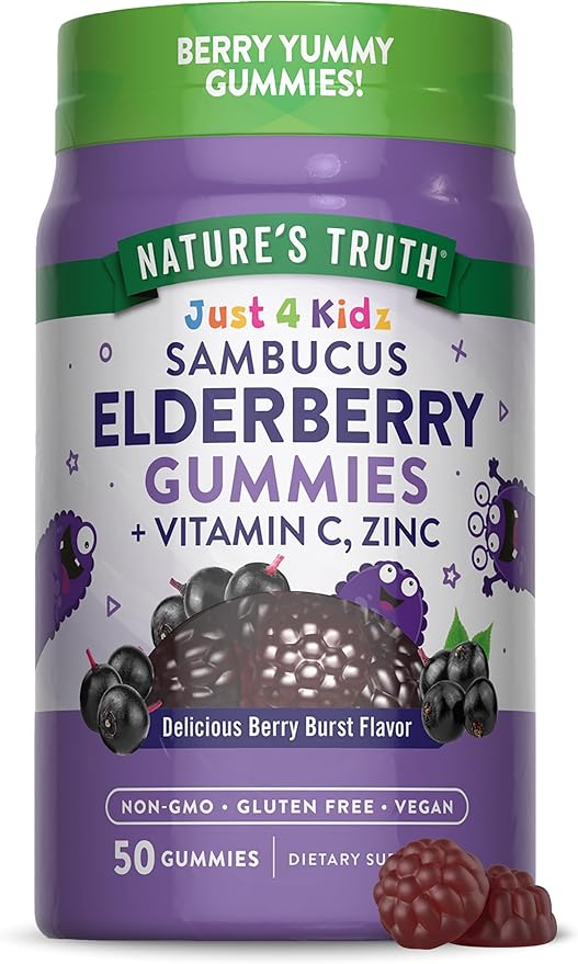 Nature's Truth Kids Elderberry Gummies 50 Count