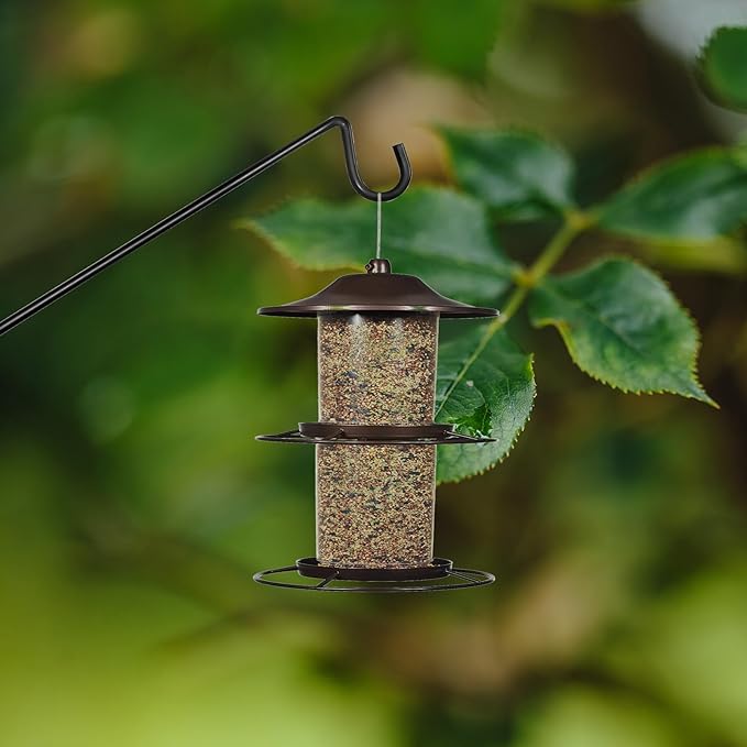 Heavy Duty Deck Bird Feeder Hanger Hook for Railing 13 Inch 4 Pack for Bird Feeders,Planters,Plants Flower Suet Baskets,Lanterns,Wind Chimes Holiday Decoration (4 Pack)