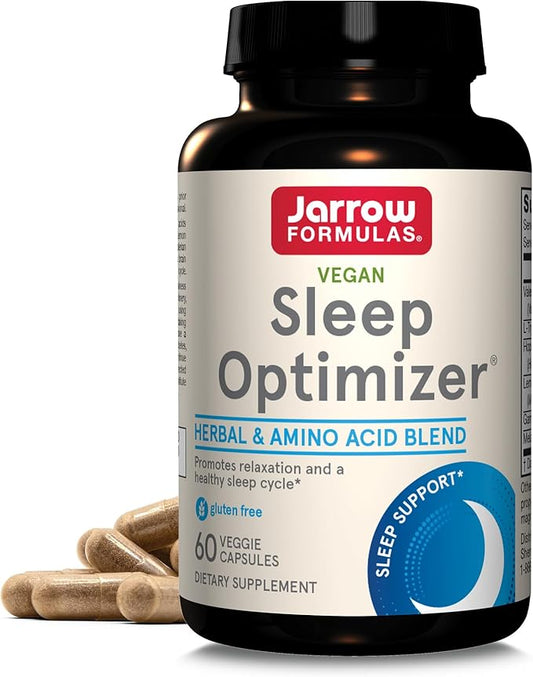 Jarrow Formulas Sleep Optimizer, Herbal and 60 Count, 30 Day