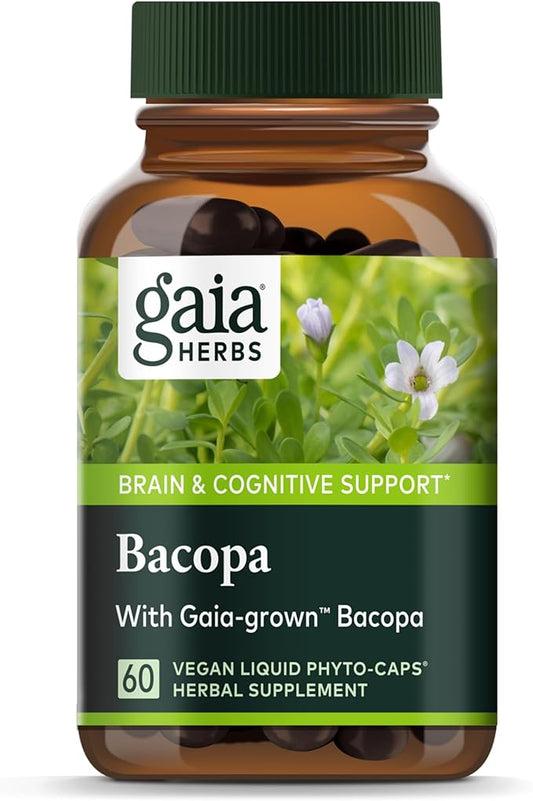 Gaia Herbs Bacopa 60 Vegan 60-Day Supply)