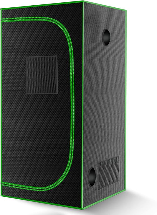 MELONFARM 32"x32"x63'' Grow Tent, High Reflective 600D Diamond Mylar Canvas with Observation Window and Floor Tray for Hydroponic Indoor Plant Growing