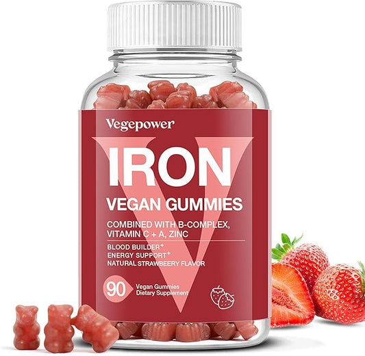Iron Gummies Supplements for Women & Kids 90 Count