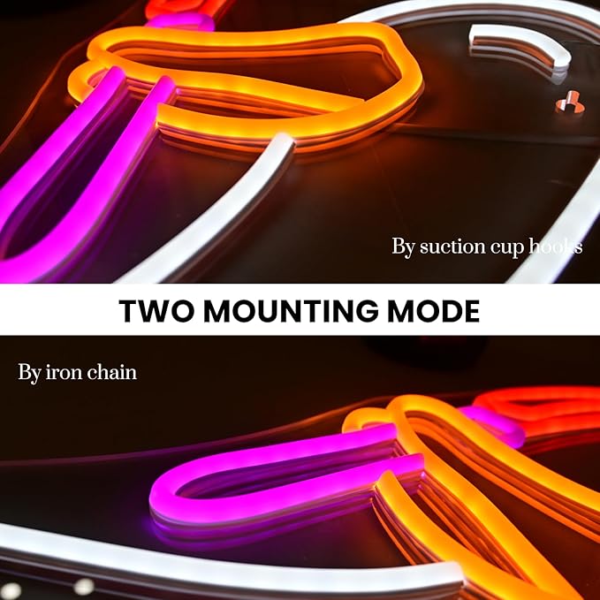 Silly Goose Neon Sign Dimmable Goose Knife Neon Signs for Wall Decor LED USB Powered Anime Neon Light Sign for Bedroom Room Club Restaurant Party Decoration Birthday Gifts