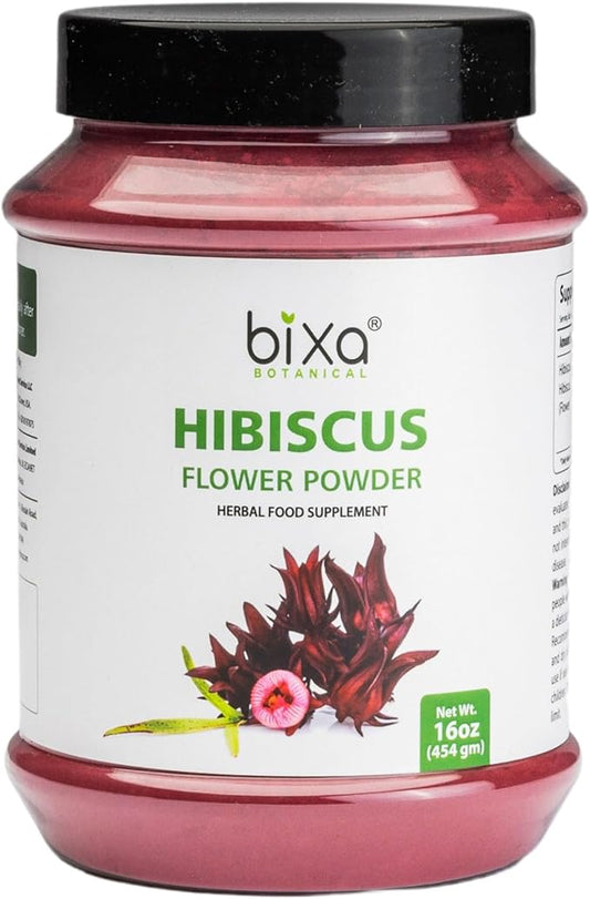 bixa BOTANICAL Hibiscus Powder (Hibiscus Rosa 1 Pound (16 Oz)|