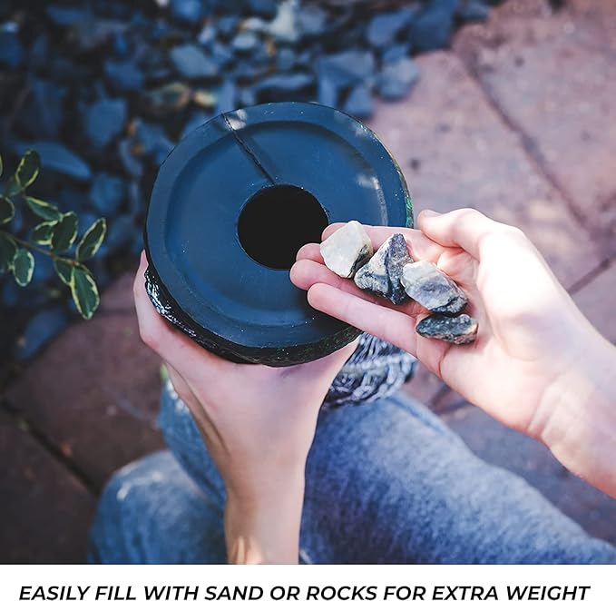 Galashield Owl Decoy to Scare Birds Away Scarecrow Fake Owl with Rotating Head 15" Tall