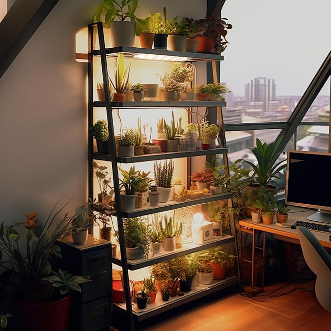 Grow Light,40W Grow Lights for Indoor Plants Full Spectrum,316 LEDs Grow Lights for Indoor Plants with 3/9/12H Timer, 10 Types of Brightness (4pcs)