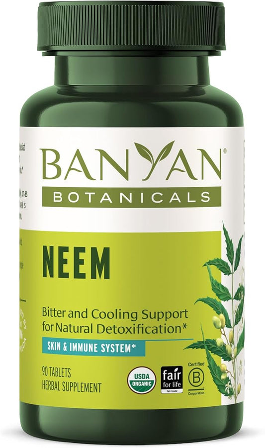 Banyan Botanicals Neem Tablets – Organic 90 Tablets