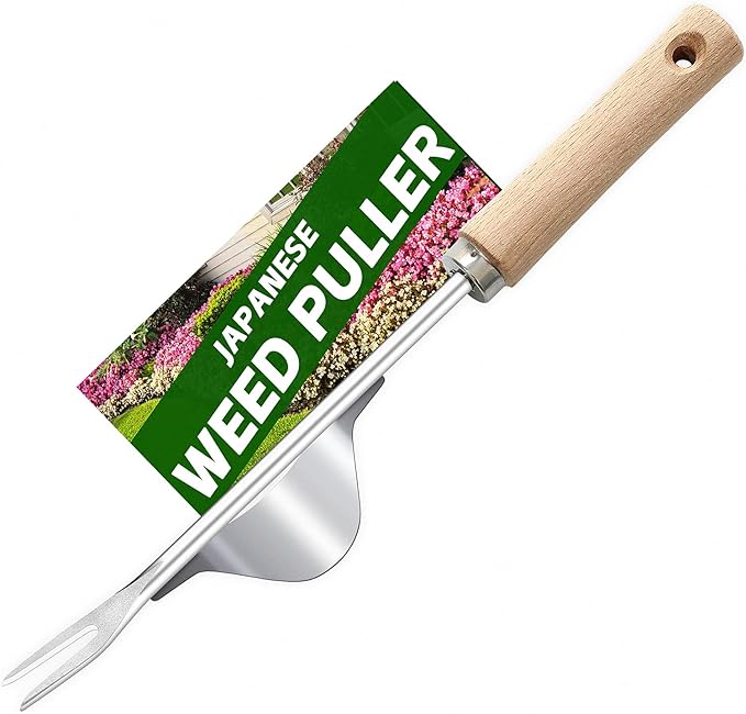 Japanese Weed Puller Tool Garden Tools Hand Weeder Tools - Gardening Hand Tools Weed Remover Tool for Gardening Backyard Farm Planting & Weeding Removal Quick Work