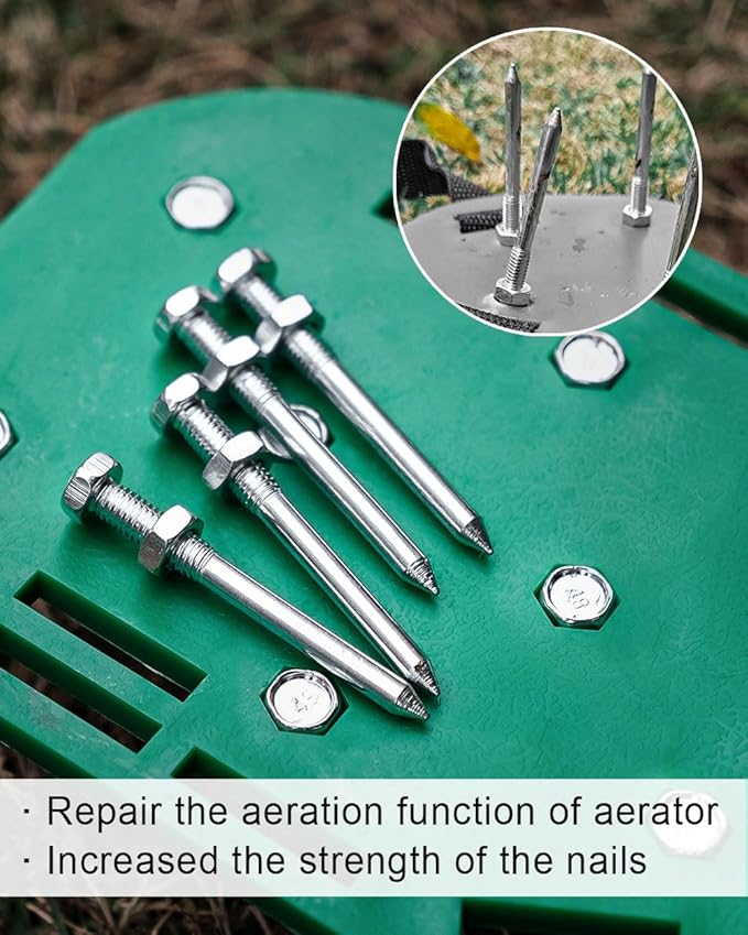 Heeqinn Lawn Aerator Spikes, Replacement Aerator Spike Parts for Lawn Aerator Shoes and Aerator Tools, 1.6inch, 20pcs