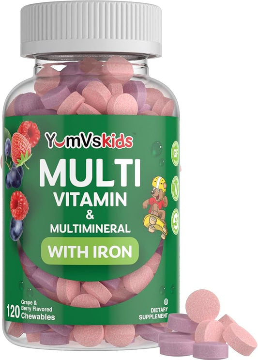 YumVs Complete Kids Multivitamin with Iron 2 Year (120 Tablets)