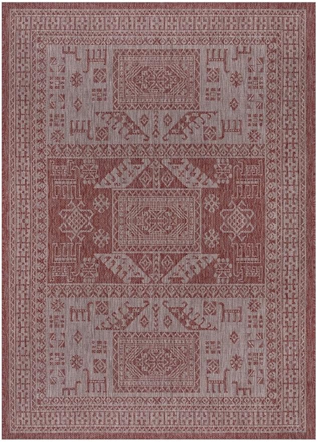 Keen Home Design Terrace Outdoor Area Rug - 6x9 Washable Indoor/Outdoor Rug for Patio, Kitchen, Balcony, Beach, Garden, Deck and Porch, Size: 6'x8'10"