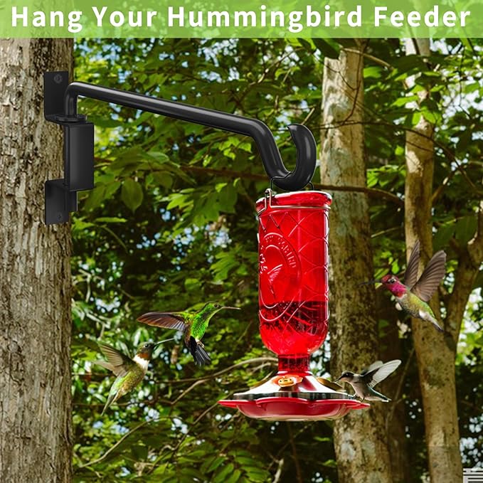 Plant Hanger,Swivel Plant Hanger,Hanging Plant Hooks,Plant Hangers Outdoor,Plant Hanger Indoor,Plant Hanger Bracket,Plant Hooks,Plant Wall Hanger,Rotatable Design,12 Inch 4 Pack