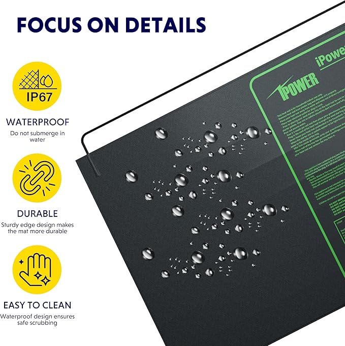 iPower Seedling Heat Mat Heating Pad 48"x20" with Digital Thermostat Combo Set, Waterproof for Indoor Seed Starting and Plant Germination