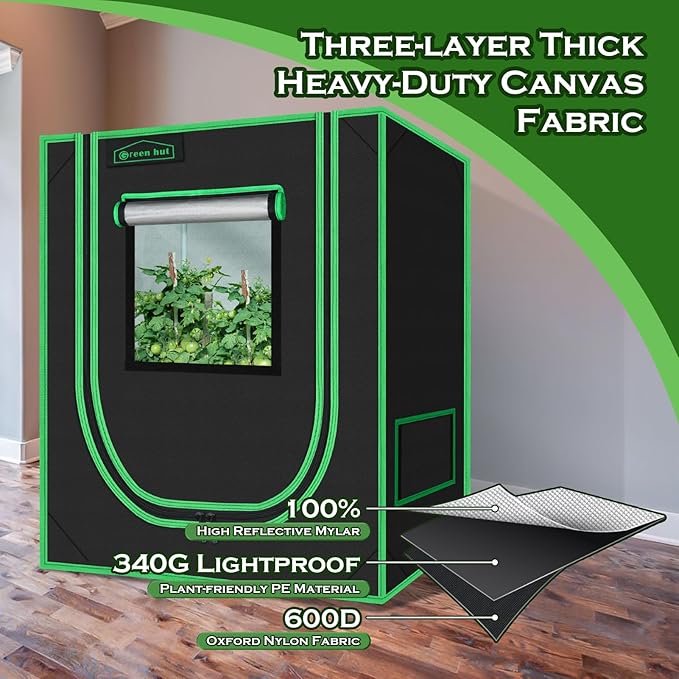 Small Grow Tent for Plants Indoor 18"x30"x36" Mylar Hydroponic Grow Tents Indoor Grow Room for Plant Fruit Flower Veg with Removable Waterproof Floor Tray