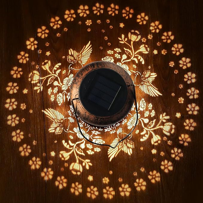 Hummingbird Lanterns Outdoor, Waterproof Hanging Lantern Garden Decor, Birthday Gifts for Women, Men, Mom, Mothers Day Gifts, Lights Outdoor Apply Patio, Yard, Lawn, Balcony