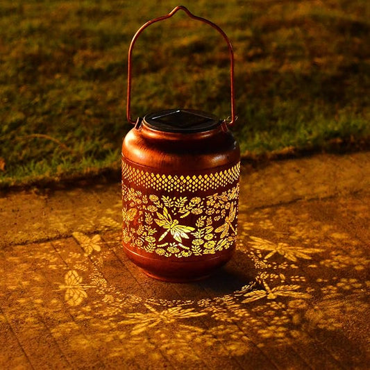 Outdoor Solar Lantern Decorative Waterproof Solar Lights for Yard, Patio, and Garden(Dragonfly)