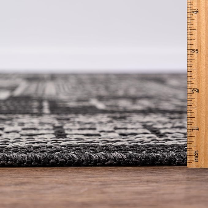 Keen Home Design Terrace Outdoor Area Rug - 10x14 Washable Indoor/Outdoor Rug for Patio, Kitchen, Balcony, Beach, Garden, Deck and Porch, Size: 10'x14'