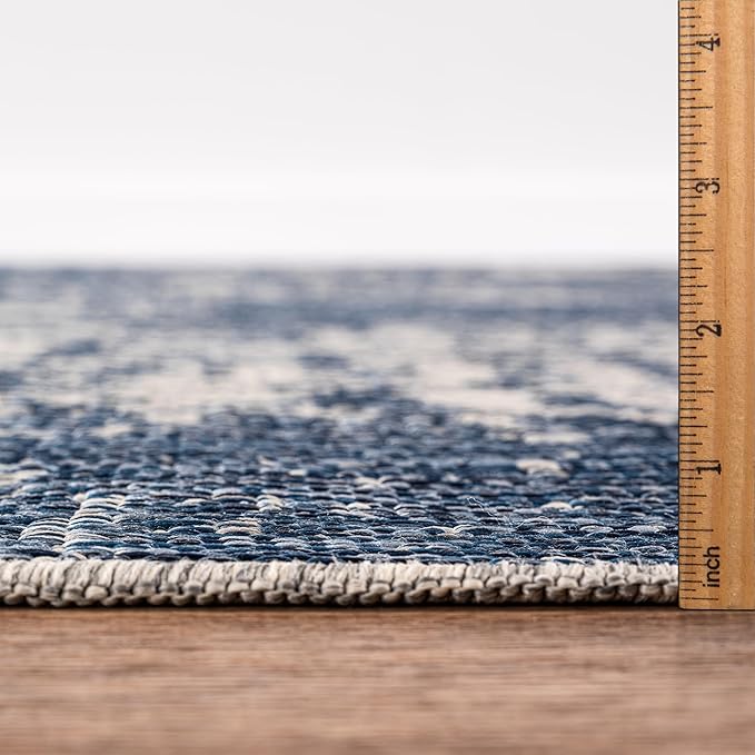 Keen Home Design Terrace Outdoor Area Rug - 10x14 Washable Indoor/Outdoor Rug for Patio, Kitchen, Balcony, Beach, Garden, Deck and Porch, Size: 10'x14'