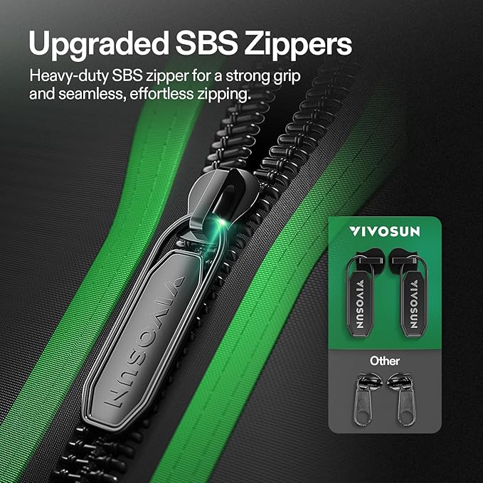 VIVOSUN S105 10x5 Grow Tent, 120"x60"x80" High Reflective Mylar with Observation Window and Floor Tray for Hydroponics Indoor Plant for VSF6450