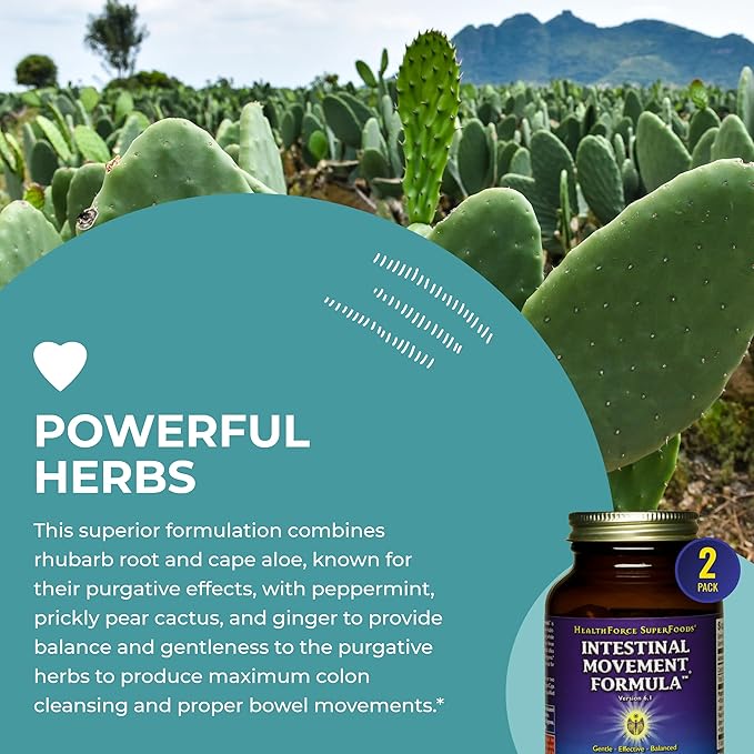 HealthForce SuperFoods Intestinal Movement Formula 120 Caps 3)