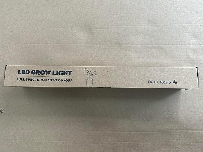 Wiaxulay Grow Lights for Indoor Plants Full Spectrum, 6000K LED Plant Grow Light Strips, Grow Lamp with Auto On/Off 6/12/16H Timer, 5 Dimmable Levels, 3 Switch Modes for Hydroponics Seedling