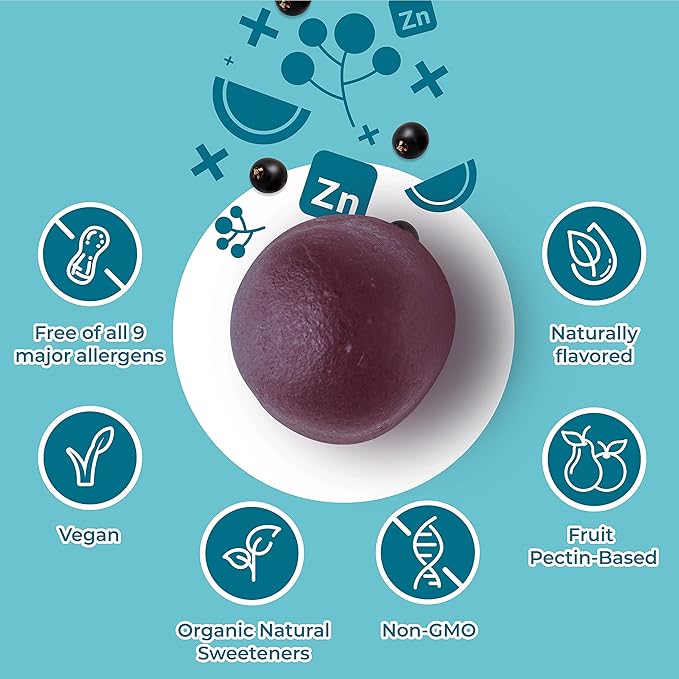 Hyland's Kids Organic Elderberry Plus Gummies, 48 Vegan 2)