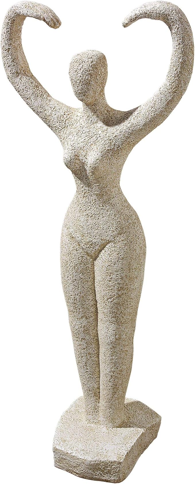 Design Toscano Neolithic Style Gaia Earth Mother Woman Indoor/Outdoor Garden Statue, 40 inches tall, Cast Stone Resin, Rough Stone Finish