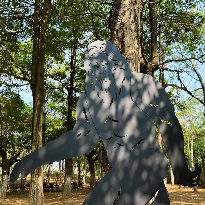 7.4ft Bigfoot Metal Outdoor Decor Big Foot Sasquatch Gifts for Men/Women Bigfoot Silhouette Statues for Yard Art, Patio, Lawn, Forests, Garden Decor, Yard Display, Garden Decorations
