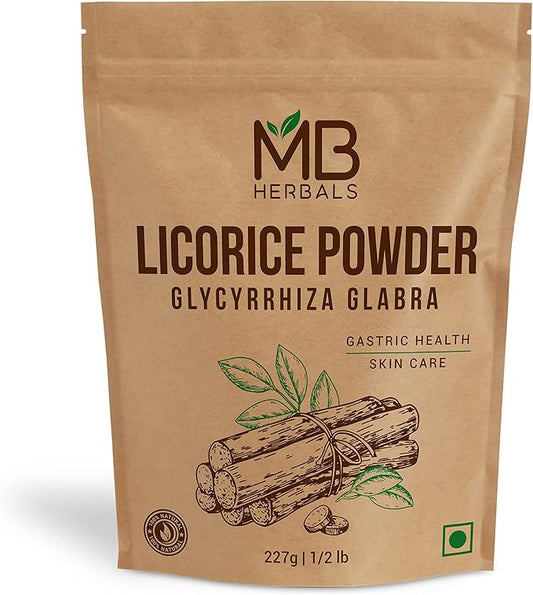 MB Herbals Licorice Root Powder 8 227 Gram 0.5 lb